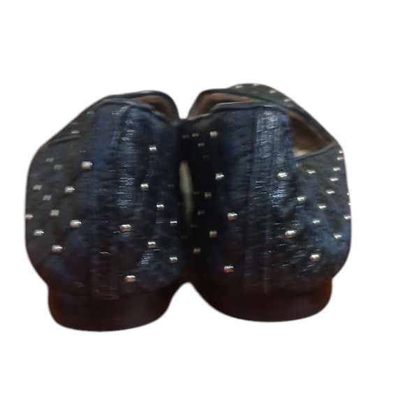 Vince Camuto Black Quilted Studded Flats Loafers Size 8 - Picture 8 of 11